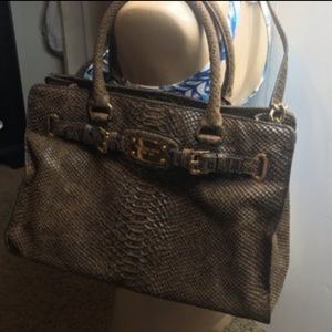 Rare Vintage 1981 distressed leather Michael kors Tote
